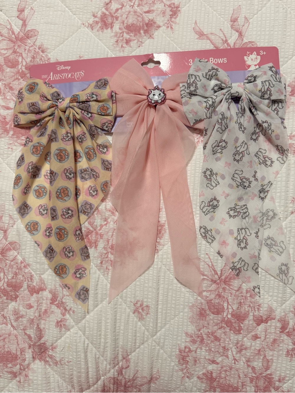 Disney The Aristocats 3 Hair Bows